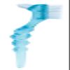 Miradent Protho Brush de Luxe Prosthetic Brush Blue Transparent 1 Piece view 4