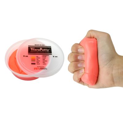 Cando TheraPutty - Therapeutic modelling clay - 6 oz - red (light)