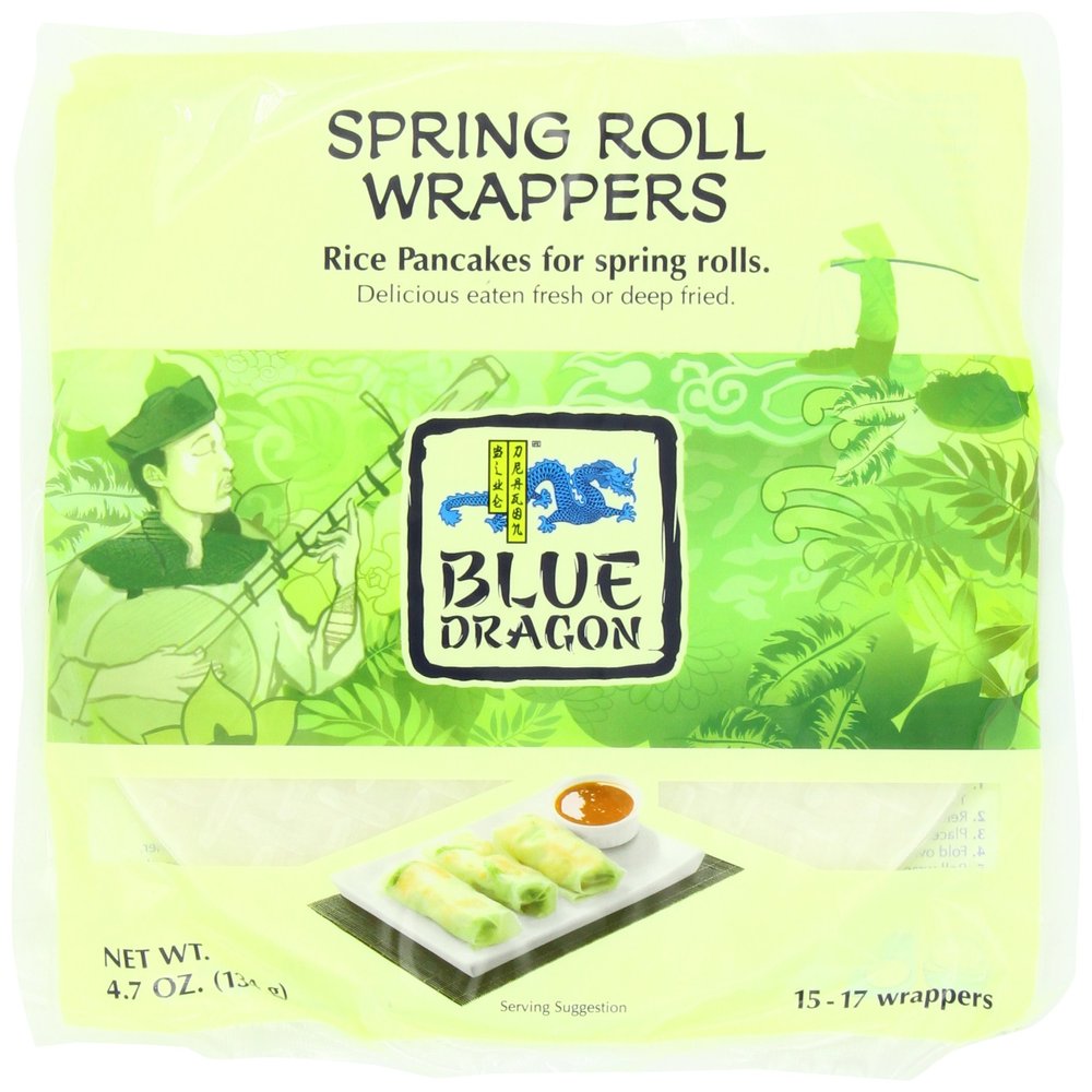 Blue Dragon Wrappers Spring Roll 4.7Oz. (Pack Of 12