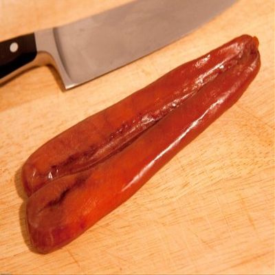 190 gr - Sardinian Mullet Roe. Sardinian Mullet roe. Sardinian Mullet roe Made in buggerru by Sarda Affumicati. Dried Mullet Eggs