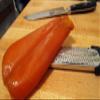 190 gr - Sardinian Mullet Roe. Sardinian Mullet roe. Sardinian Mullet roe Made in buggerru by Sarda Affumicati. Dried Mullet Eggs view 2