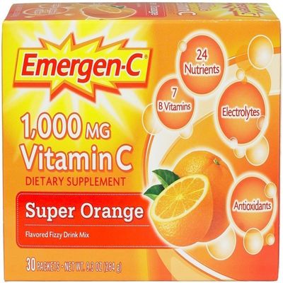 Emergen-C Super Orange Vitamin C - Value Pack of 4