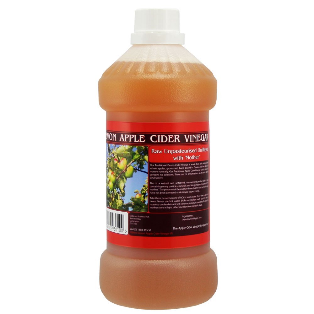 Apple Cider Vinegar Tonic with 'Mother' - 1000ml (33.8oz) Natural Raw Unfiltered Plastic Bottle