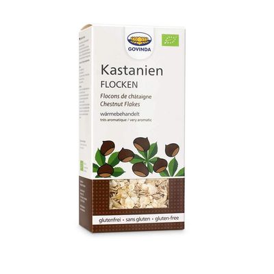 Govinda Chestnut Flakes Pack of 1x 200 g Box Bio