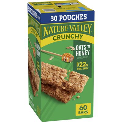 Nature Valley Oats 'N Honey Crunchy Granola Bars - 60 Bars