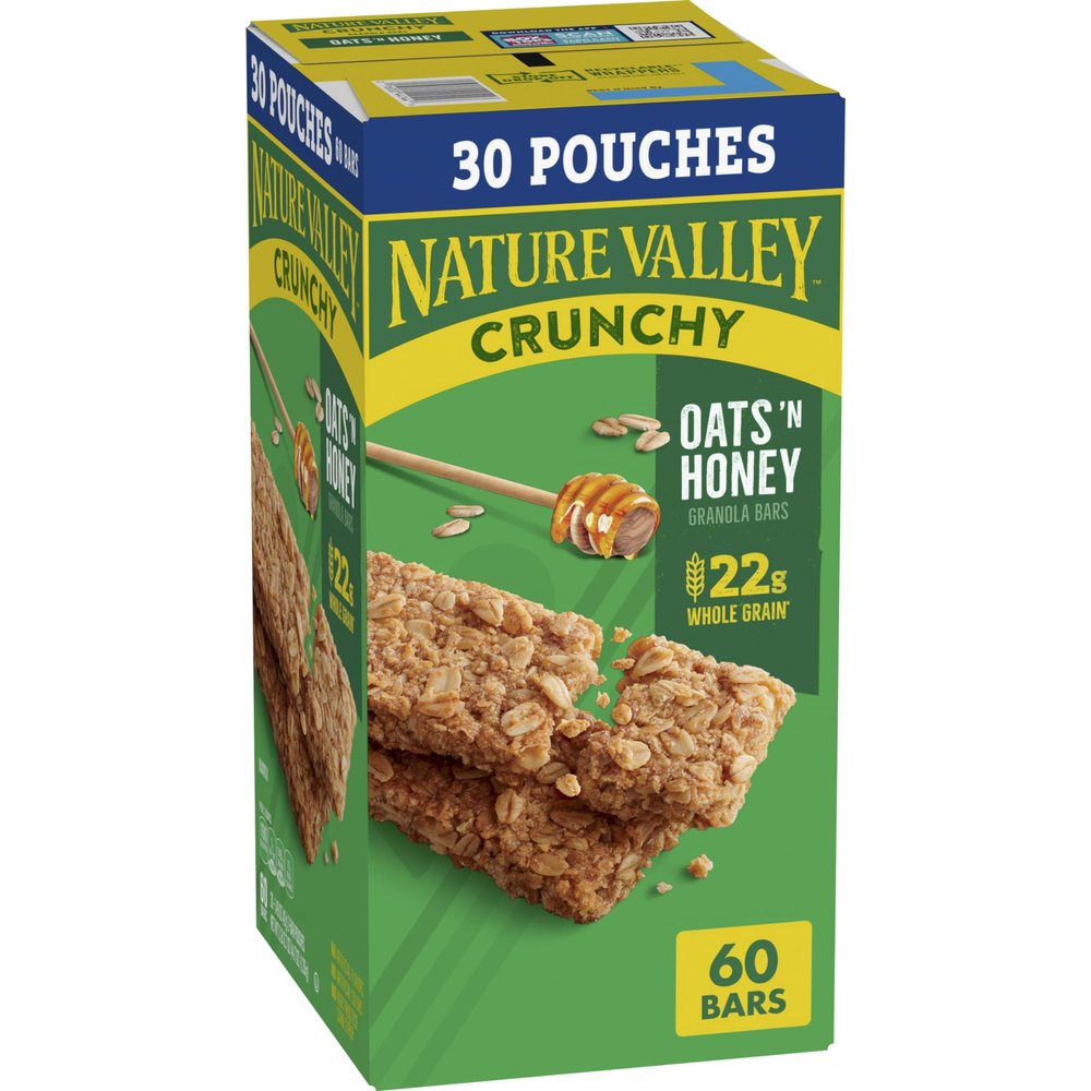 Nature Valley Oats 'N Honey Crunchy Granola Bars - 60 Bars