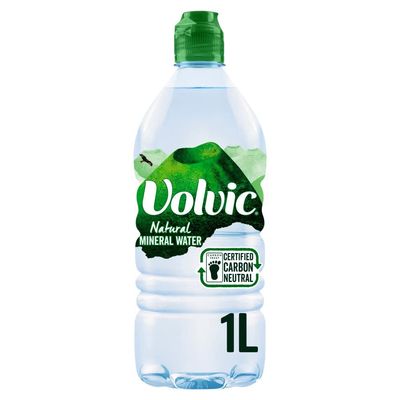 Volvic Natural Spring Water, 1.0- Liter Bottles (Pack of 12), 33.8 Fl Oz (Pack of 12)