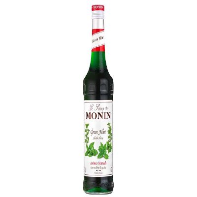 MONIN Premium Green Mint Syrup 700ml for Cocktails and Mocktails. Vegan-Friendly, Allergen-Free, 100% Natural Flavours