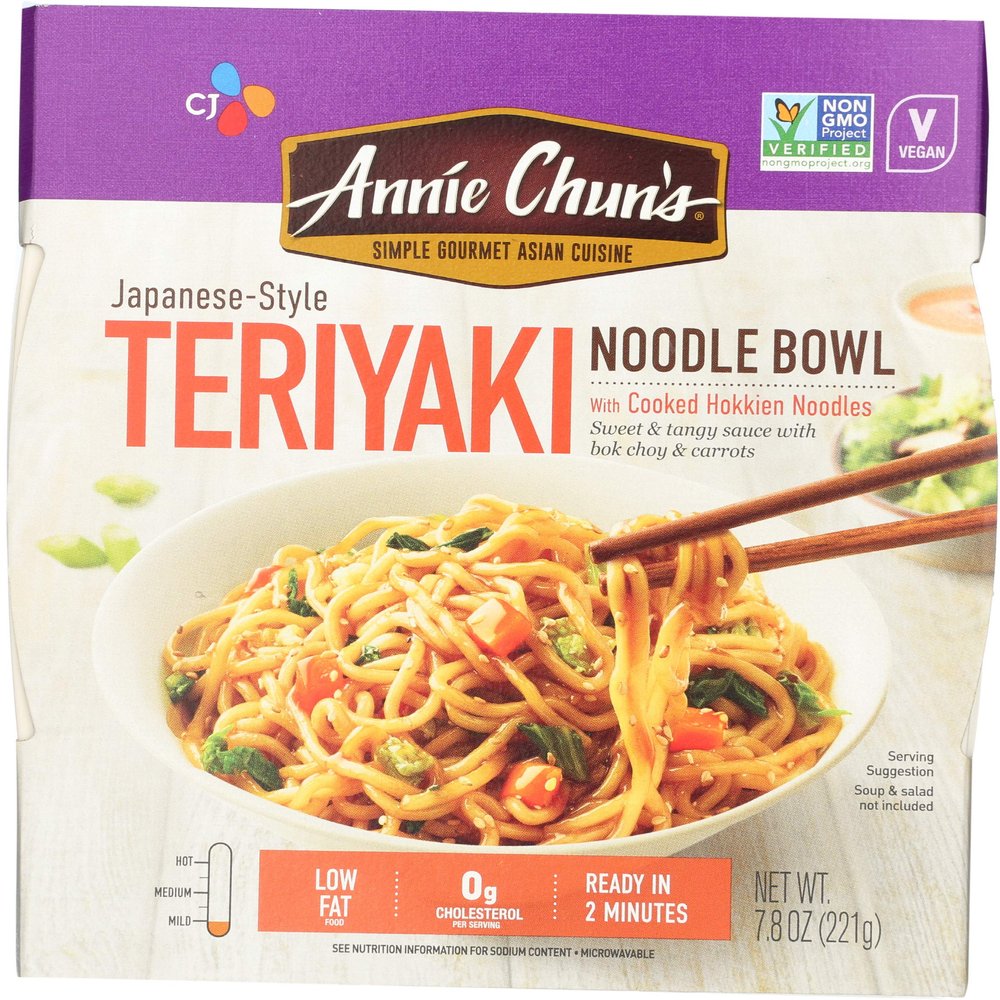 Annie Chun's, Noodle Bowl, Teriyaki, Mild, 8.2 oz (232 g)