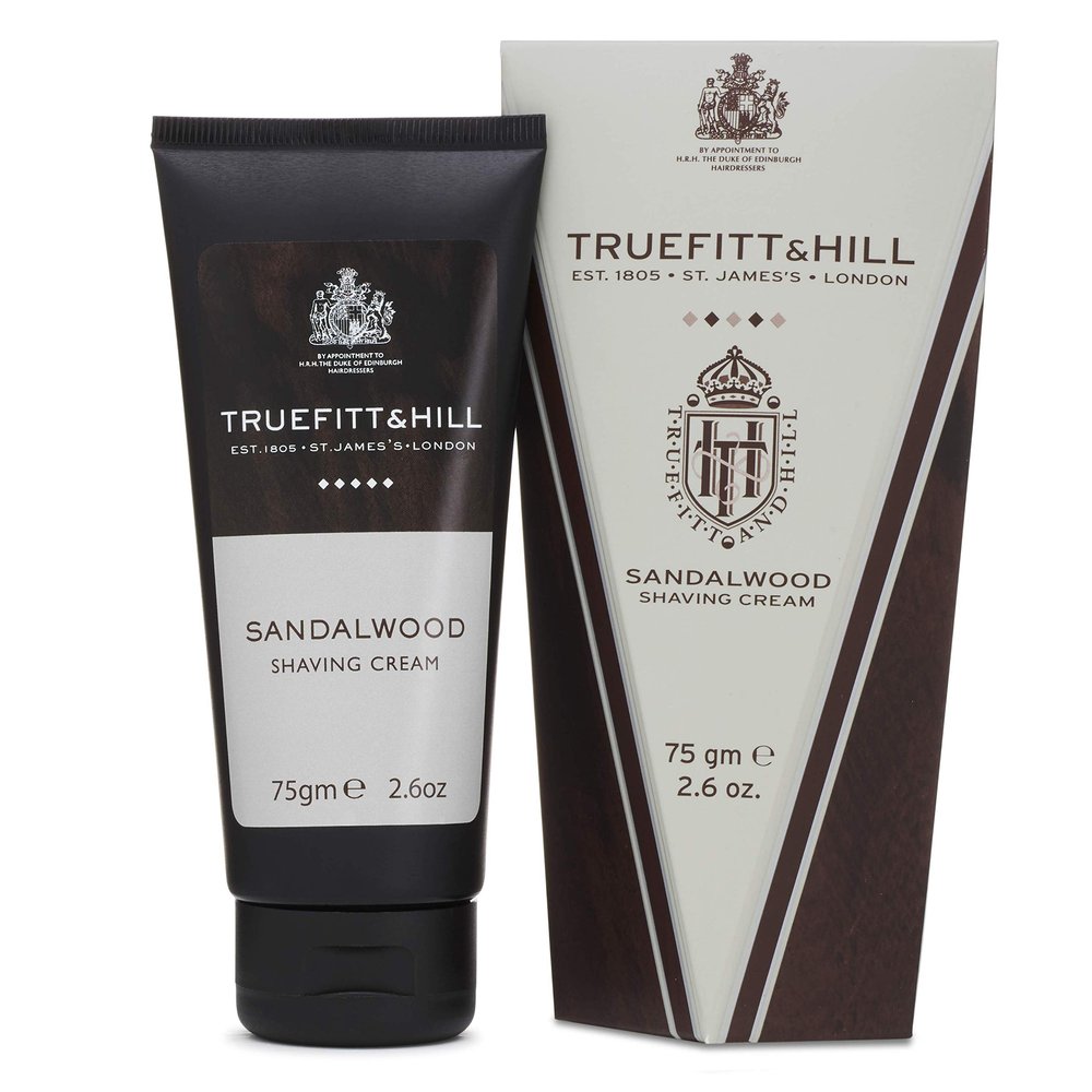 TrueFitt & Hill 75g New Sandalwood Shave Cream Tube