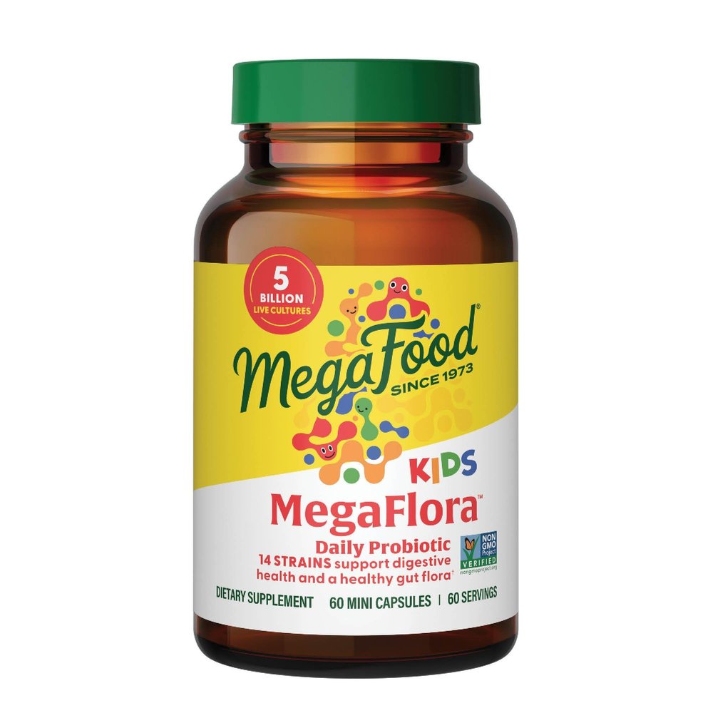 DailyFoods, Kids N' Us MegaFlora, 60 Capsules (Ice)