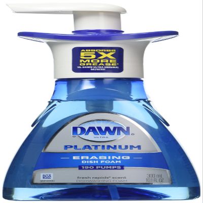 Dawn Platinum Dishwashing Foam, Fresh Rapids Scent, 10.1 fl oz