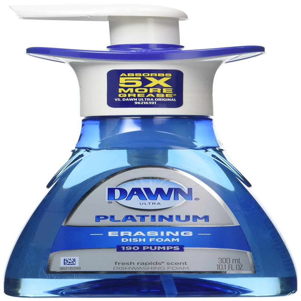 Dawn Platinum Dishwashing Foam, Fresh Rapids Scent, 10.1 fl oz