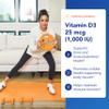 Pure Encapsulations Vitamin D3 1,000 IU - Hypoallergenic Vitamin D Supplement - Immune System, Bone and Muscle Function Support - 120 Capsules view 3