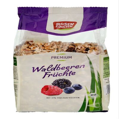 Rosengarten blueberries-fruit muesli (375 g) - Organic