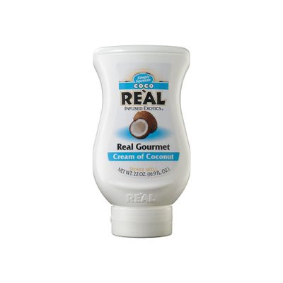 Real Syrup |Coco Real| Cream of Coconut | Made with Real Coconut | 500ml Squeezy Bottle |Natural Ingredients| Lactose Free | Cocktails, Baking, Smoothies, Desserts, Pina Colada