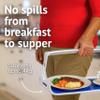 HOMECRAFT Freehand Serving Tray, Lightweight Plastic Tray with Foldaway Handle, One Handed Carrying for Food and Drinks, Stable Tea Tray or Dinner Tray, Ideal for Elderly or Mobility Assistance view 4