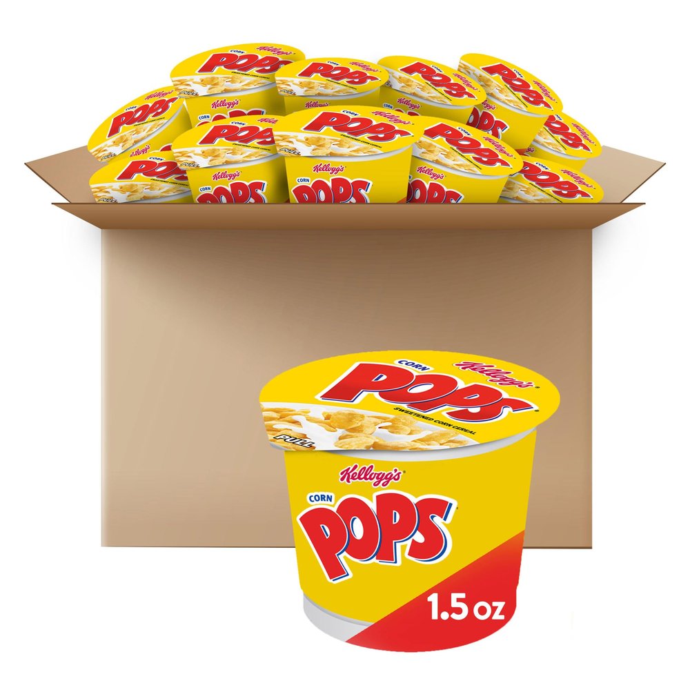 Kellogg's Corn Pops Cereal, 1.5-Ounce Cups (Pack of 12)