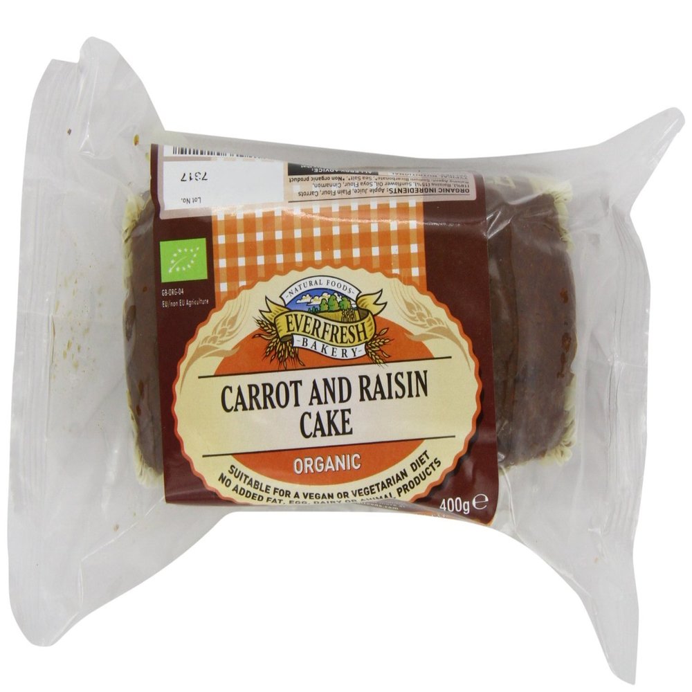 Org Carrot Cake & Raisins - 400g