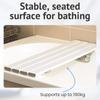 Homecraft Savanah Slatted Bath Board  76 x 23 cm Lightweight Bath Seat for Elderly and Disabled  Quick Draining Bathing Aid with Non Slip Fittings  Supports up to 190 kg view 4
