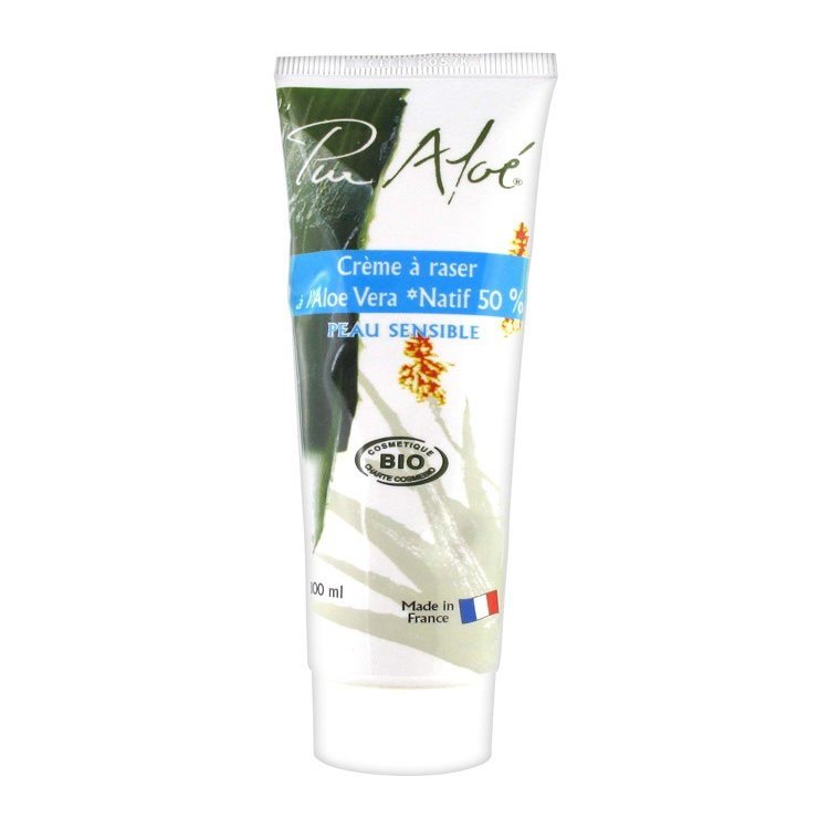 Pur Alo Organic Shaving Cream with Aloe Vera 50% 100ml
