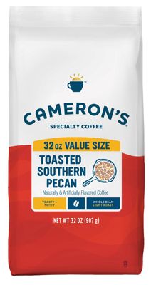 Cameron's Toasted Southern Pecan Whole Bean Coffee, 32-Ounce Bag