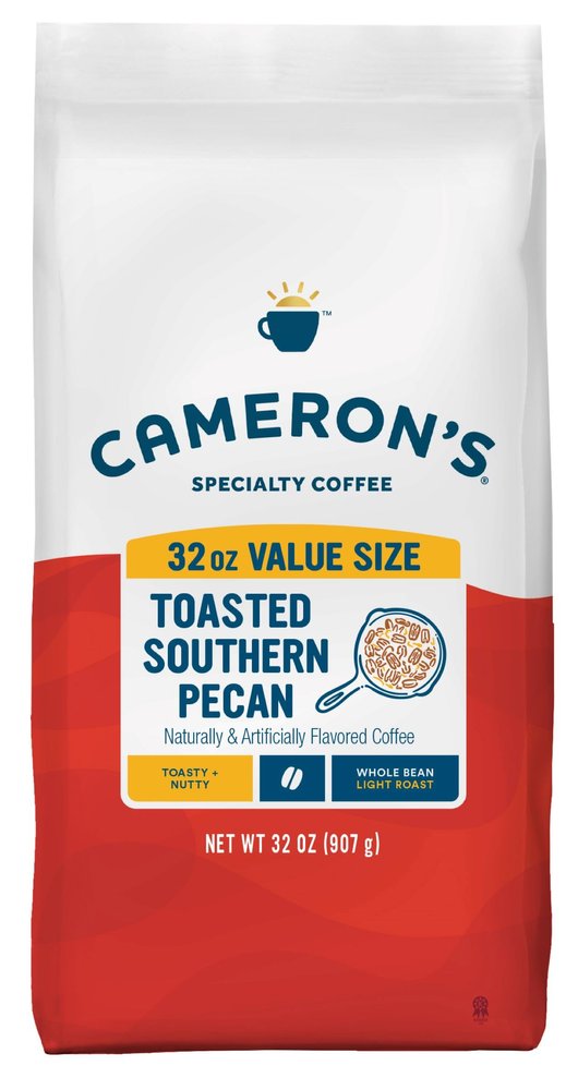 Cameron's Toasted Southern Pecan Whole Bean Coffee, 32-Ounce Bag