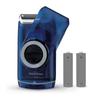 Braun PocketGo Mobile Shave Electric Travel Shaver, Electric Razor for Men For On The Go, Fully Washable, Portable Shaver With Travel Lock, M60, Blue view 3
