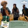 Natures Aid Vitamin B Complex 50 + C - High Strength B Vitamins with Vitamin C - Supports Energy, Nervous System & Immunity, Reduce Tiredness and Fatigue - Vegan, Gluten Free, Non-GMO - 30 Tablets view 2