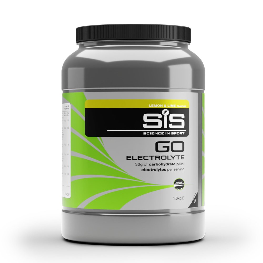 Science In Sport GO Electrolyte Powder Energy Drinks, High Carbohydrates and Sodium, Lemon and Lime Flavour, 40 Servings Per 1.6kg