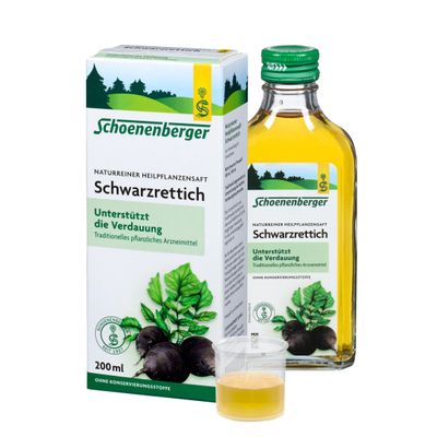 Salus Black Radish Organic 100% Pure Fresh Plant Juice 200 ml