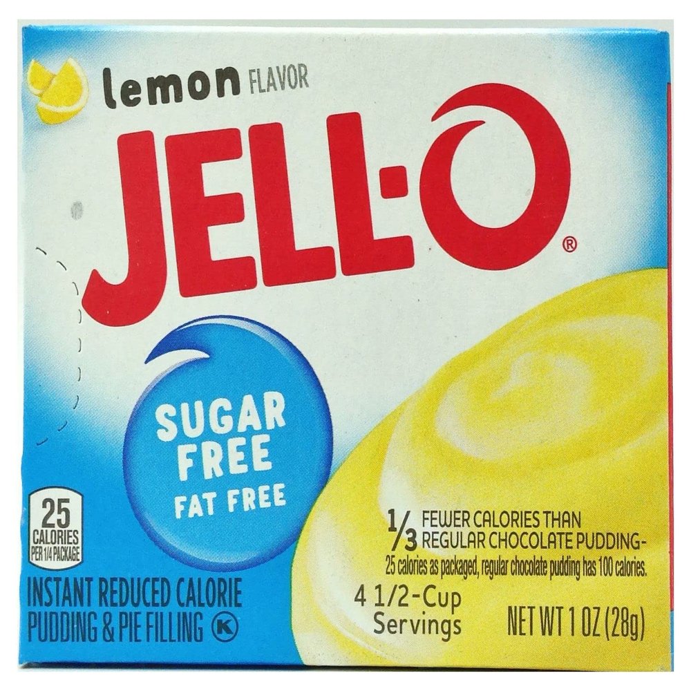 Jell-O Lemon Sugar Free Pudding & Pie Filling 28g