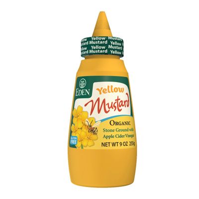 Eden Foods 100% Organic Yellow Mustard, Squeeze Bottle 266 ml