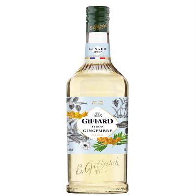 GIFFARD - Ginger Syrup - French Recipe and Made - Fresh and Powerful - 1 Litre, 0.0% vol, 100cl