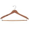 Household Essentials CedarFresh 26340 Red Cedar Wood Clothes Hangers | Locking Trouser Bar and Swivel Hook | Set of 4 view 1