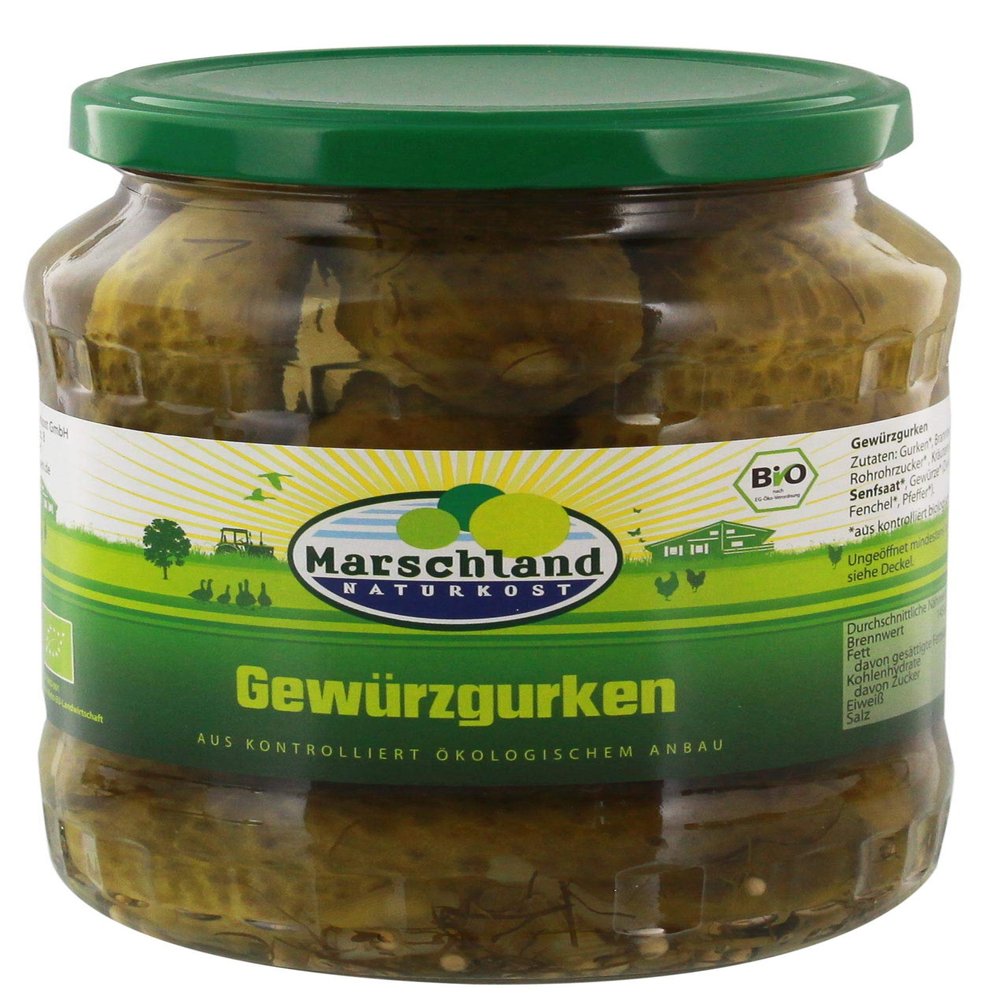 Marschland spice cucumber bio 720 ml ATG 360 g