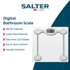 Salter 9018S SV3R Digital Bathroom Scale  Electronic Body Weight Scale, Fitness Scale with 180 KG Capacity, Easy to Read LCD Display, Tap to Start, Large Toughened Glass Platform, Batteries Included view 2