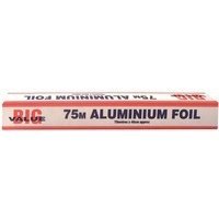 45cmx75m aluminium foil, durable catering foil for food use in a dispenser box.