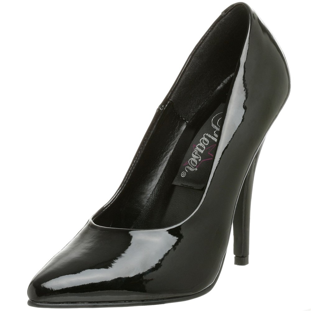 Pleaser SEDUCE-420 Blk Pat UK 11 (EU 44)