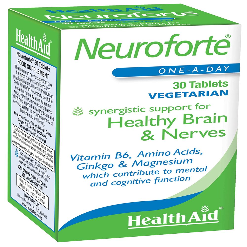 HealthAid NeuroForte (Amino Acid, B Vitamin Complex) Tablets 30