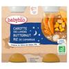 Babybio Good Night Carrot Butternut Rice 6 Months and + Organic 2 Jars of 200g view 1