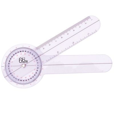 66fit Goniometer Plastic 6" - Angle Medical Joint Measuring Ruler
