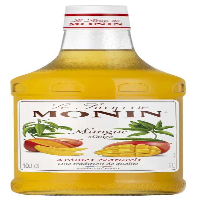MONIN Premium Mango Syrup 700ml for Cocktails and Mocktails. Vegan-Friendly, Allergen-Free, 100% Natural Flavours and Colourings