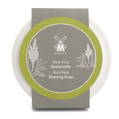 MHLE SHAVE CARE Porcelain Dish incl. Shaving Soap 65g (Aloe Vera)