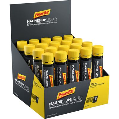 Power Barr Magnesium Liquid Ampoules 20X25ml - Food Supplement with 250 mg Magnesium