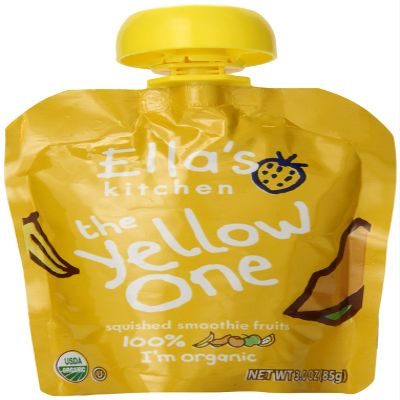 Ella's Kitchen Organic Smoothie Fruits, The Yellow One, 3 Ounce Pouches (Pack of 7)