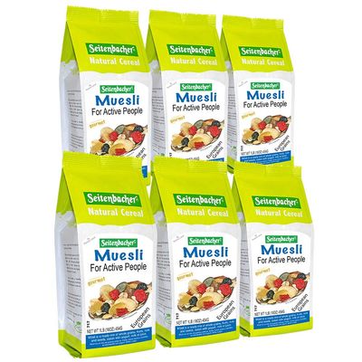 Seitenbacher Muesli Cereal #3 For Active People Fruit Mix 16 Ounce (Pack of 6)