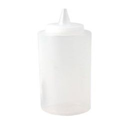 12 oz Squeeze Bottle Clear Ideal for Sauce Ketchup Mustard Mayonnaise Oil Vinegar Salad Dressing