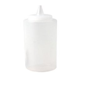 12 oz Squeeze Bottle Clear Ideal for Sauce Ketchup Mustard Mayonnaise Oil Vinegar Salad Dressing