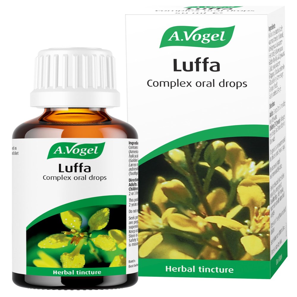 A.Vogel Luffa Complex Drops | Herb Tincture | Extract of 7 Tropical Herbs Including Luffa | Suitable for Vegans | 50ml